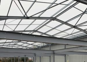 An image of the construction of My LockUp from a view inside the building